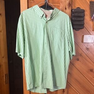 Wrangler Men's Green Checkered Shirt